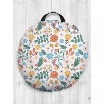 Подушка сидушка «Луг цветов», декоративная, d = 52 см