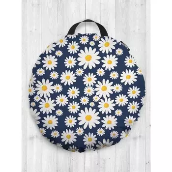 Подушка сидушка «Поле ромашек», декоративная, d = 52 см