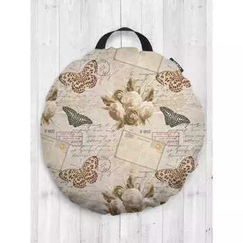 Подушка сидушка «Письмо из прошлого», декоративная, d = 52 см