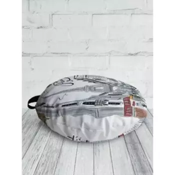 Подушка сидушка «Париж кафе и эйфелевая башня», декоративная, d = 52 см