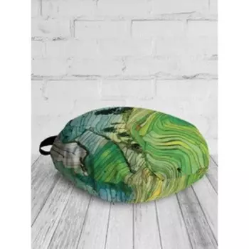 Декоративная подушка сидушка на пол, размер 52x52 см