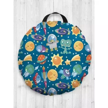 Подушка сидушка «Галактический парад», декоративная, d = 52 см