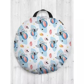 Подушка сидушка «Современный цветочный паттерн», декоративная, d = 52 см