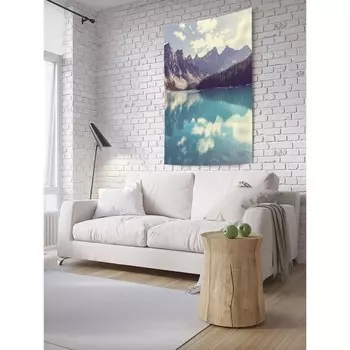 Декоративное панно с фотопечатью «Зеркальные реки», вертикальное, размер 150х200 см