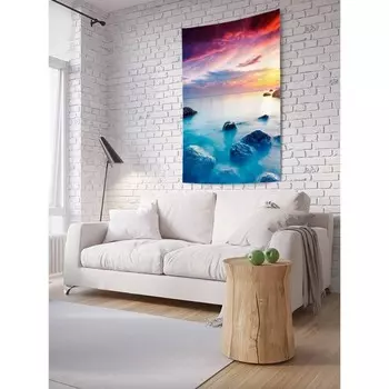 Декоративное панно с фотопечатью «Береговой туман», вертикальное, размер 150х200 см