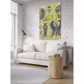 Декоративное панно с фотопечатью «Египетское божество», вертикальное, размер 100х150 см