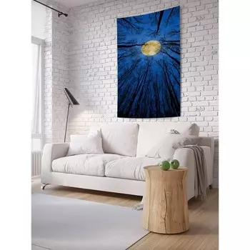 Декоративное панно с фотопечатью «Лес играет с луной», вертикальное, размер 100х150 см