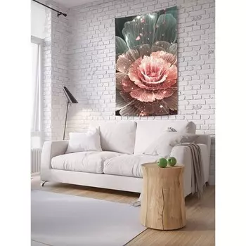 Декоративное панно с фотопечатью «Цветочные брызги», вертикальное, размер 100х150 см