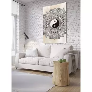 Декоративное панно с фотопечатью «Инь Ян и орнаменты», вертикальное, размер 150х200 см