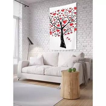 Декоративное панно с фотопечатью «Осенний серцепад», вертикальное, размер 100х150 см