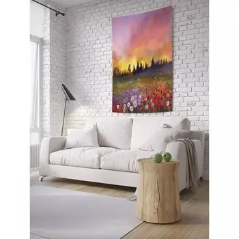 Декоративное панно с фотопечатью «Долина весны», вертикальное, размер 150х200 см