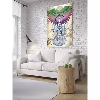 Декоративное панно с фотопечатью «Ловец снов с ящерицами», вертикальное, размер 150х200 см