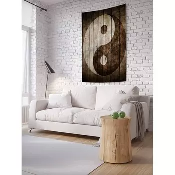 Декоративное панно с фотопечатью «Инь и ян декорация», вертикальное, размер 100х150 см