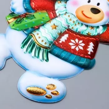 Декоративное украшение "Белый мишка" 13х23 см