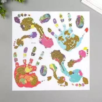 Декоративные наклейки Home Decor "Отпечатки" 30х30 см