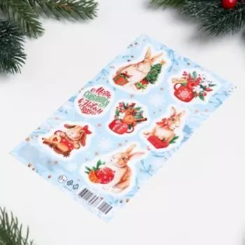 Декоративные наклейки "Символ года - 6" 10х16 см