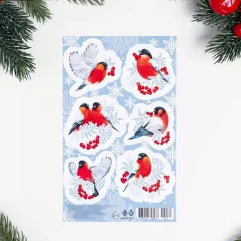 Декоративные наклейки "Снигирь - 2" 10х16 см