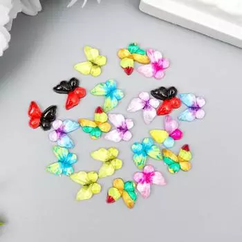 Декоративный элемен "Бабочки", микс 10 мм