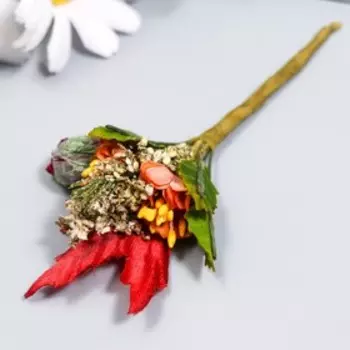 Декоративный букетик "Рукоделие" оранжевый