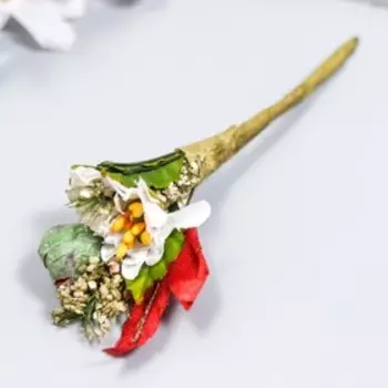 Декоративный букетик "Рукоделие" сливочный