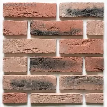 Декоративный камень Кирпич оригинал (54шт в наборе), оранжевый, 1м2