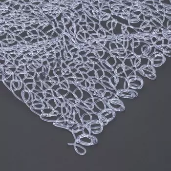 Декоративный материал из ПВХ нити, 1 × 10 м, прозрачный