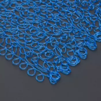 Декоративный материал из ПВХ нити, 1 × 10 м, синий