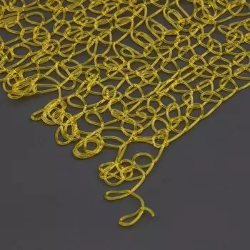 Декоративный материал из ПВХ нити, 1 × 10 м, жйлтый