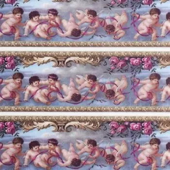 Декупажная карта "Ангелочки играют" формат А4, плотность 45г/м2