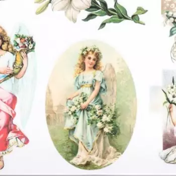 Декупажная карта "Ангелы" формат А4, плотность 45г/м2