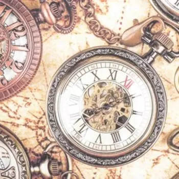 Декупажная карта "Часы" плотность 45г/м2, формат А4