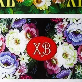 Декупажная карта "Цветочные ленты" формат А4, плотность 45г/м2