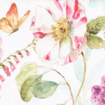 Декупажная карта "Цветы" плотность 45г/м2, формат А4