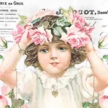 Декупажная карта "Девочки" формат А4, плотность 45г/м2