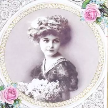 Декупажная карта "Девочки" плотность 45 г/м2 формат А4