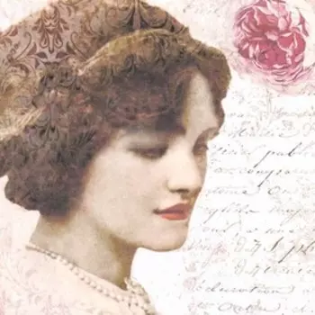 Декупажная карта "Девушка" плотность 45 г/м2 формат А4