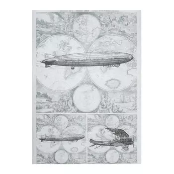 Декупажная карта "Карта и транспорт" плотность 45г/м2 формат А4 2519218