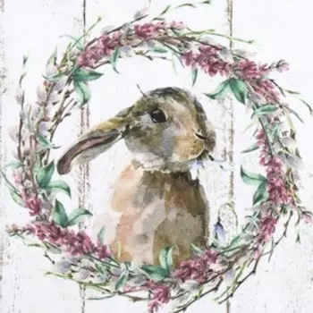 Декупажная карта "Кролички" плотность 45 г/м2 формат А4