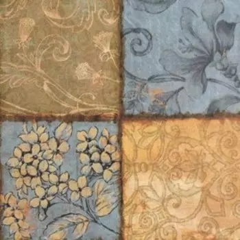 Декупажная карта "Квадраты" формат А4, плотность 45г/м2