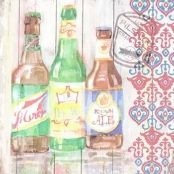 Декупажная карта "Напитки" плотность 45г/м2, формат А4