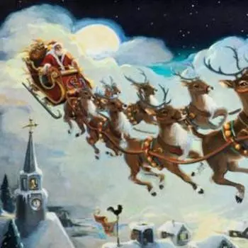 Декупажная карта "Новогодняя сказка" плотность 45г/м2 формат А4