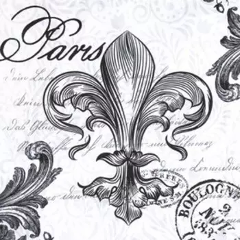 Декупажная карта "Париж" плотность 45 г/м2 формат А4