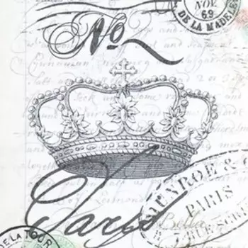 Декупажная карта "Париж" плотность 45 г/м2 формат А4