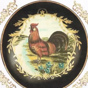 Декупажная карта "Петушки" плотность 45 г/м2 формат А4