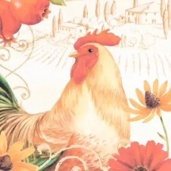 Декупажная карта "Петушок" формат А4, плотность 45г/м2