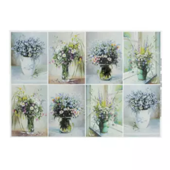 Декупажная карта "Полевой букет" плотность 45 г/м2, формат А4