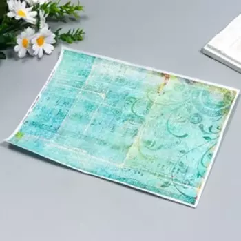 Декупажная карта "Старые ноты" формат А4, плотность 45г/м2