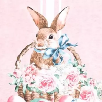 Декупажная карта "Зайчонок" формат А4, плотность 45г/м2