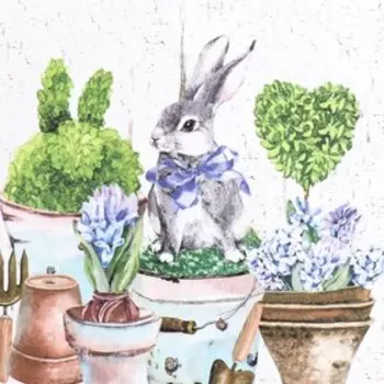 Декупажная карта "Зая" формат А4, плотность 45г/м2