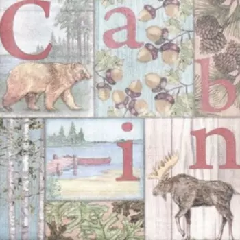 Декупажная карта "Животные" плотность 45г/м2, формат А4